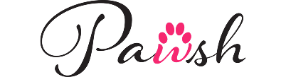 Pawsh logo with paw shapped 'w'